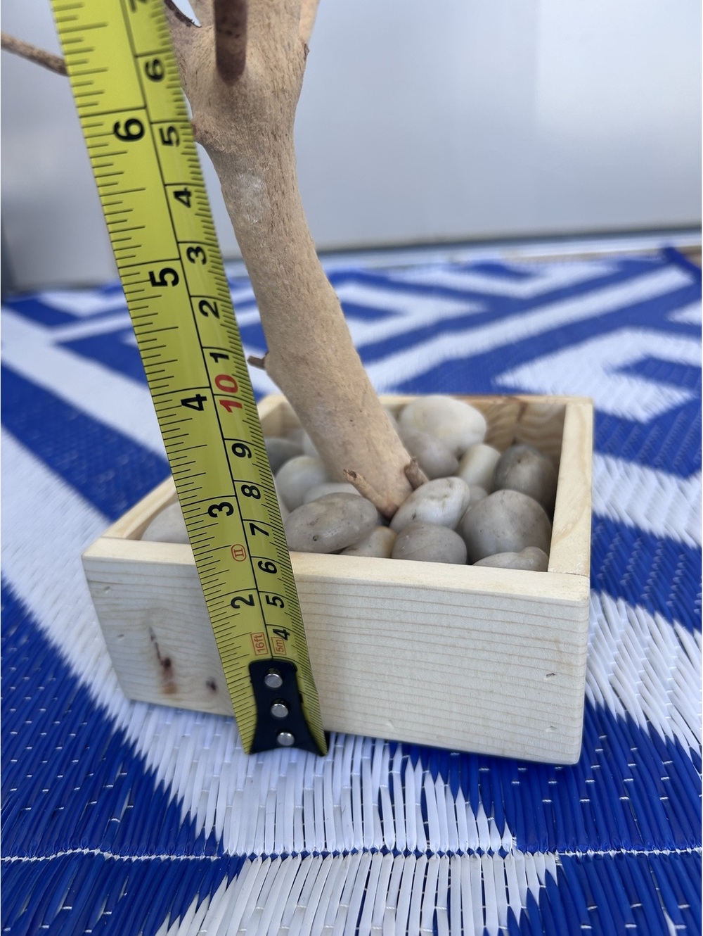 Large Decorative Minimalist Manzanita Branch Tree with Pebble Base - Picture 10 of 11